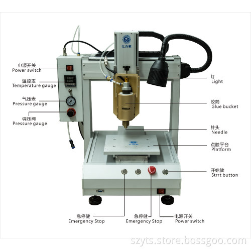 High Speed Full Automatic Gule Dispensing Robot machine for cellphone screen repair